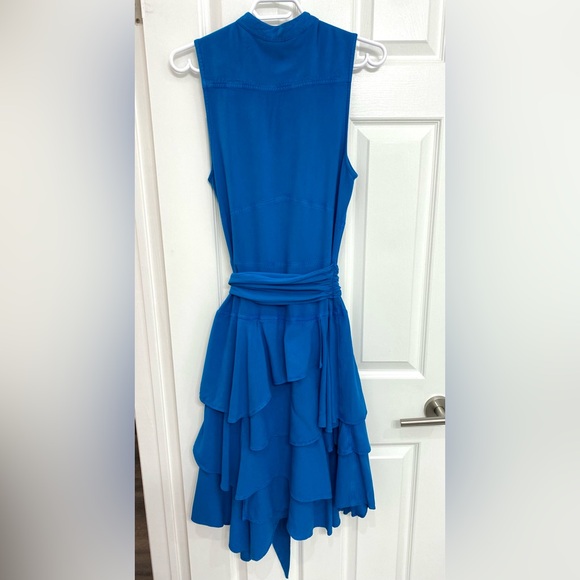 Turquoise Blue Ruffle Skirt Dress - Picture 3 of 7